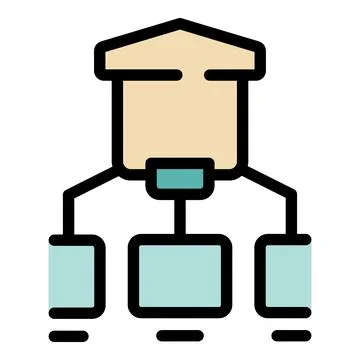 Vpn network icon vector flat イラスト素材