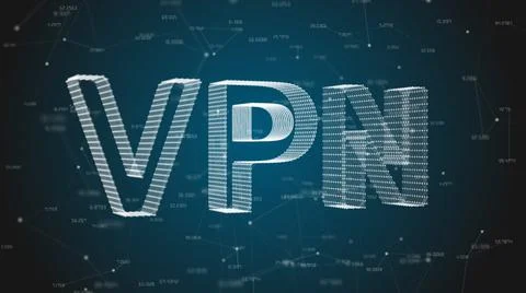 VPN, or virtual private network provides privacy, anonymity and security Stock Illustration