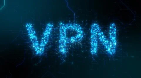 VPN, or virtual private network provides privacy, anonymity and security  Stock Illustration