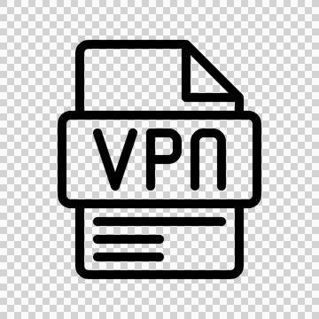 VPN Outline Icon. Virtual Private Network VPN icon representing secure internet  Stock Illustration