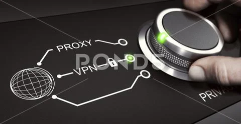VPN, Personal Online Security, Virtual Private Network Stock Photos