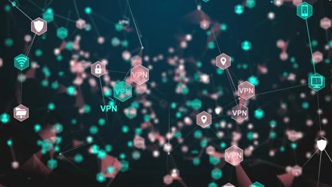 VPN security and safety of personal data and information online Stock Footage 150983441