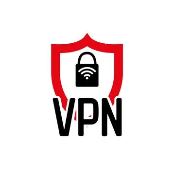 VPN shield icon. Network protection. Vector. Stock Illustration