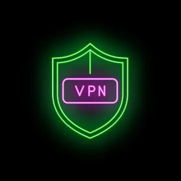 Vpn shield icon providing cyber security protection イラスト素材
