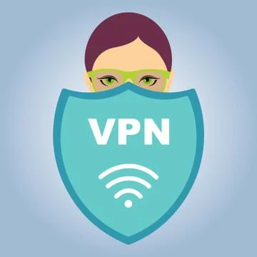 VPN shield Stock Illustration