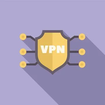 Vpn shield is protecting data connection. Cybersecurity and privacy concept 스톡 일러스트