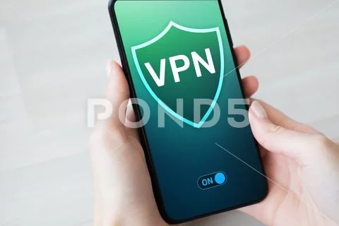 VPN virtual private network, anonymous and secure internet access. Technology Stock Photos