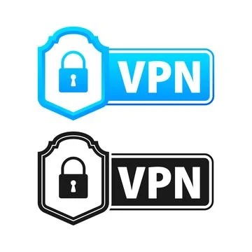 VPN Virtual private network connectivity. Internet security and privacy Stockillustratie