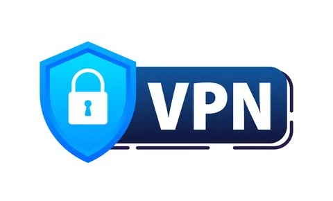VPN Virtual private network connectivity. Internet security and privacy Illustrazione stock