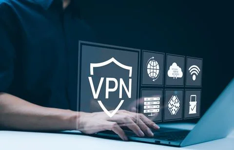 VPN Virtual Private network protocol concept, Stock Photos