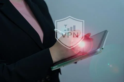 VPN, Virtual Private Network Protocol technology, Businesswoman Stock Photos