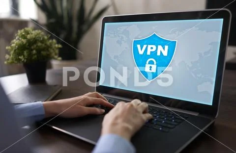 VPN. Virtual private network. Security encrypted connection. Anonymous internet Stock Photos