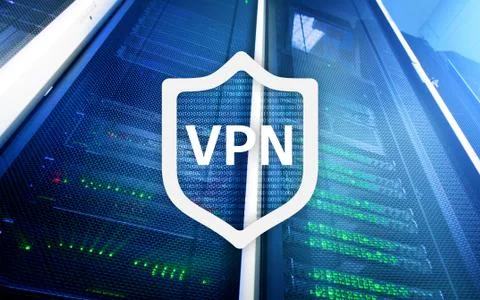 VPN, virtual private network technology, proxy and ssl, cyber security. イラスト素材