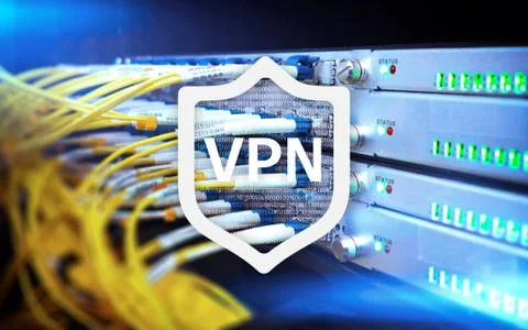 VPN, virtual private network technology, proxy and ssl, cyber security. イラスト素材