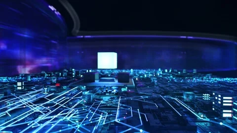 Vps Hosting- businessman working with virtual reality at office. Stock Footage 250282406