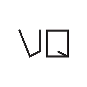 Vq initial letter vector logo icon Stock Illustration