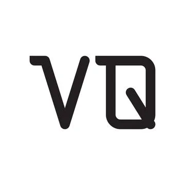 Vq initial letter vector logo icon Ilustração Stock