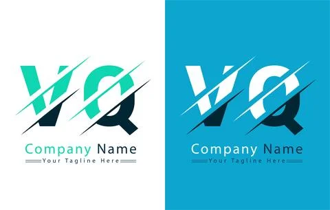 VQ Letter Logo Design Concept. Vector Logo Illustration Stock Illustration