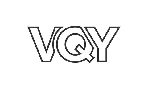 VQY logo design template with strong and modern bold text. Initial based ve.. Stock Illustration