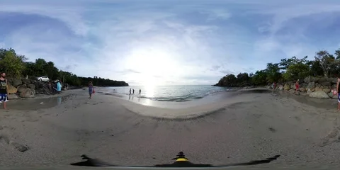 VR 360 Beach Guadeloupe Pointe Noire 360 VR Video stock 89497383