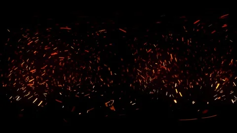 VR-360° Burning Embers Stock Footage 88837327