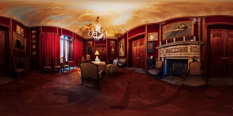 Vr 360 classic smoking cigar room Vidéo 139390608