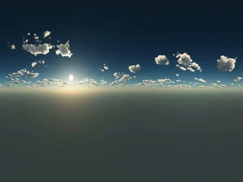 Vr 360 clouds timelapse from sunrise to sunset in virtual reality 360 degree Stock Footage