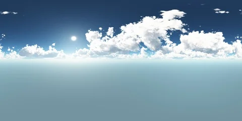 VR 360 degree Panoramic Sky and Clouds. ready for use in 3D environment Stock Footage 104901542