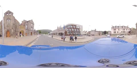 VR 360 hyperlapse of driving in a city Stock Footage 137410342