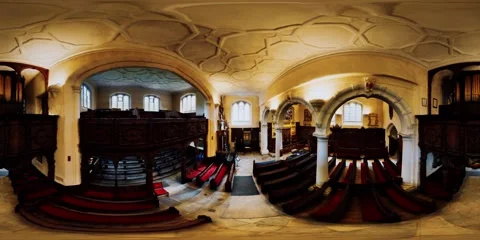 Vr 360 inside the Charterhouse Chapel interior Vidéo 234164267
