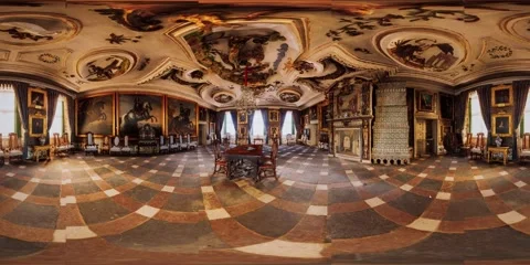 Vr 360 inside the kings hall interior Vidéo 140472733