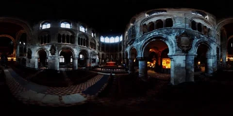 Vr 360 Interior of St. Bartholomew's in Wilmslow Vídeos de archivo 139390645