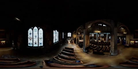 Vr 360 Interoir of All Hallows By The Tower Church Stock Footage 141414005