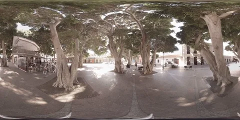 VR 360 La Gomera coffee shop 動画素材 94909534