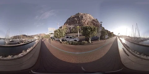 VR 360 Marina Harbour 動画素材 94909134