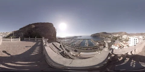  VR 360 Marina harbour2 動画素材 94909832