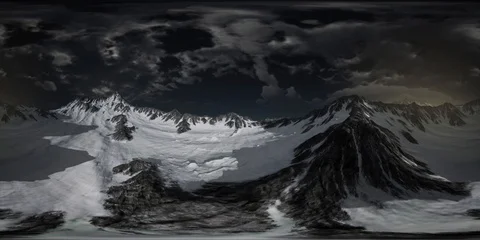 VR 360 Norway Mountains Severe Landscape Stock Footage 102430717