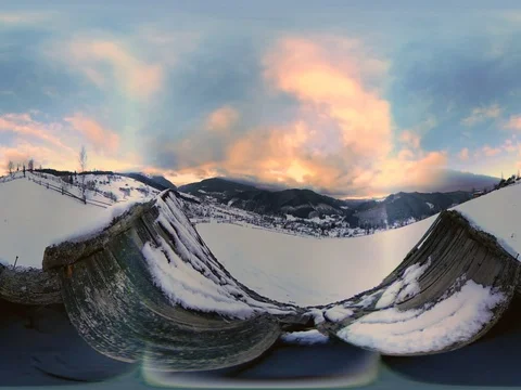 Vr 360 panorama of mountains made for virtual reality Stock Footage 74226714