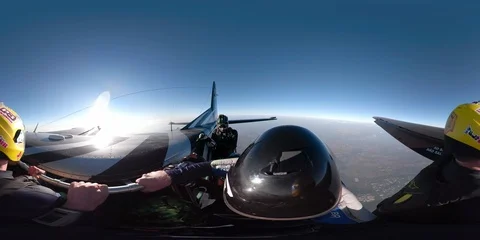VR 360 Skydivers point of view Vidéo 120956041