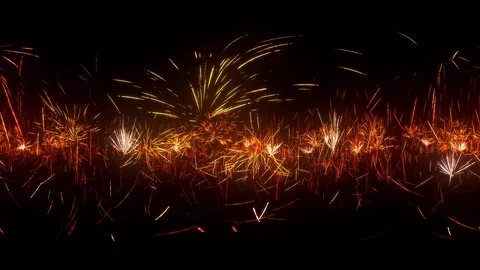 VR-360° Sparks Stock Footage 88837342