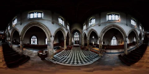 Vr 360 St. Giles Without Cripplegate Church Stock Footage 139390844