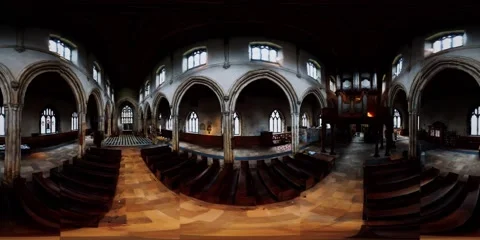 Vr 360 St. Giles Without Cripplegate Church Stock Footage 141038142