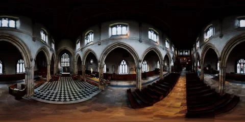 Vr 360 St. Giles Without Cripplegate Church Video stock 142542927