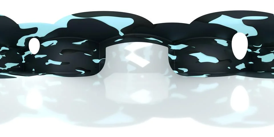 VR 360 studio panorama with reflections. Animation 3D hdri Stock-Illustration