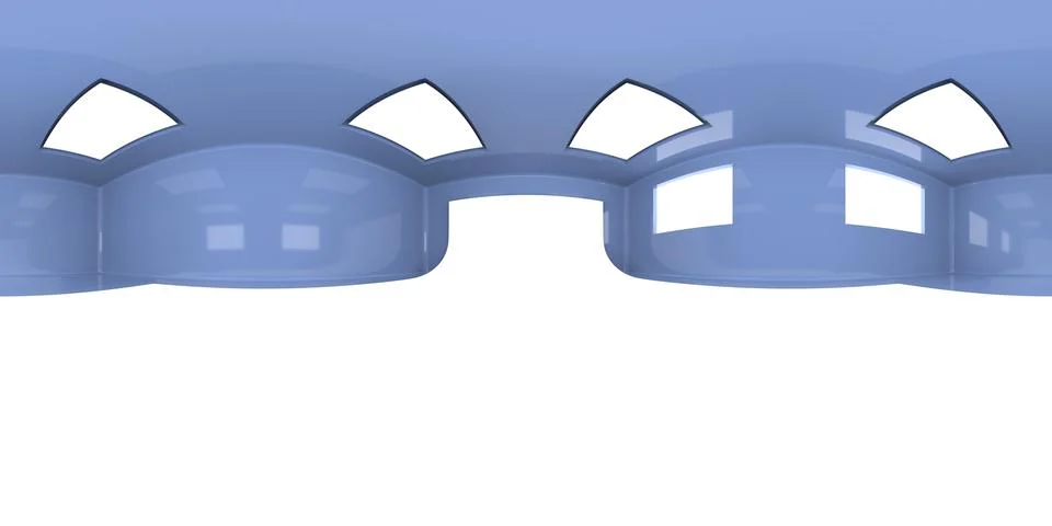 VR 360 studio panorama with reflections. Animation 3D hdri Stock-Illustration