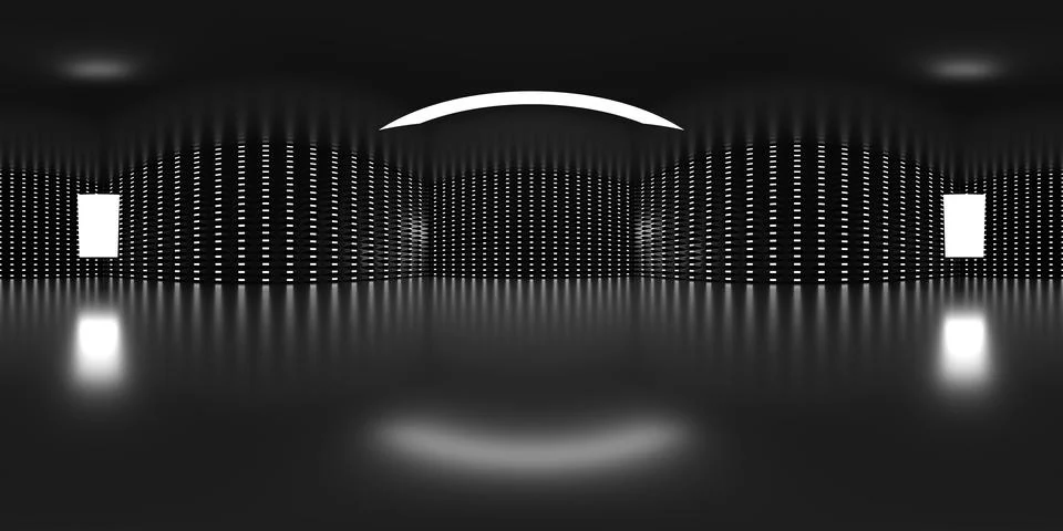VR 360 studio panorama with reflections. Animation 3D hdri 库存插图