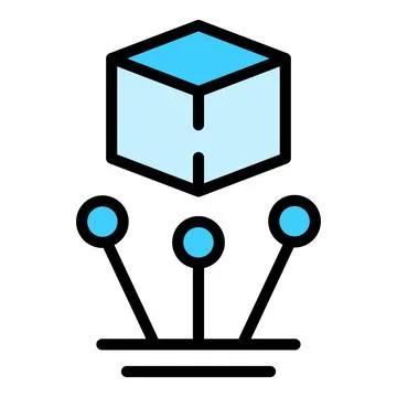 Vr 3d sensor icon vector flat Stock Illustration
