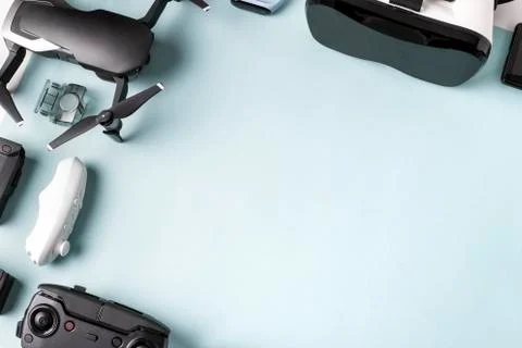 VR and drone Stock Photos