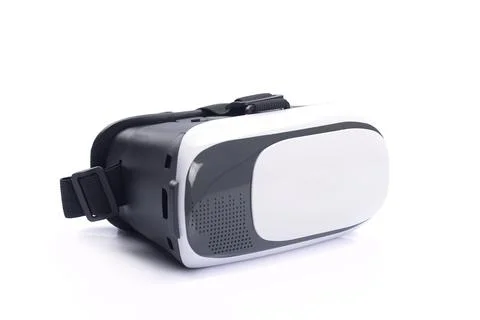 VR Box / Virtual Reality glasses isolated on white background Stock Photos
