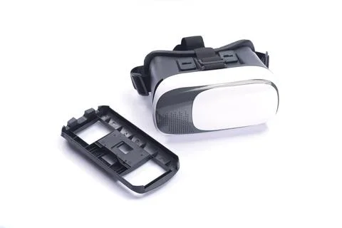 VR Box / Virtual Reality glasses isolated on white background Stock Photos